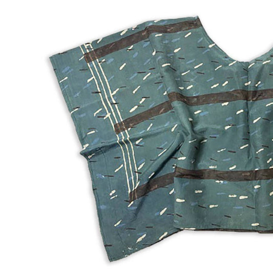 Confetti Block Printed Cotton Silk Croptop by Ichcha - Maine Yarn & Fiber Supply