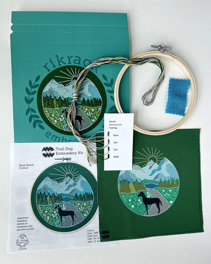 Trail Dog Embroidery Kit by Rikrack
