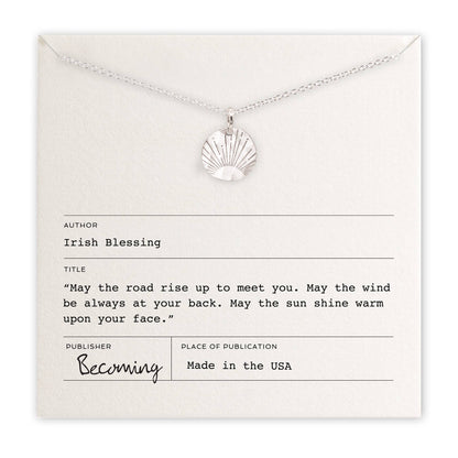 Irish Blessing Sterling Silver Necklace by Becoming Jewelry
