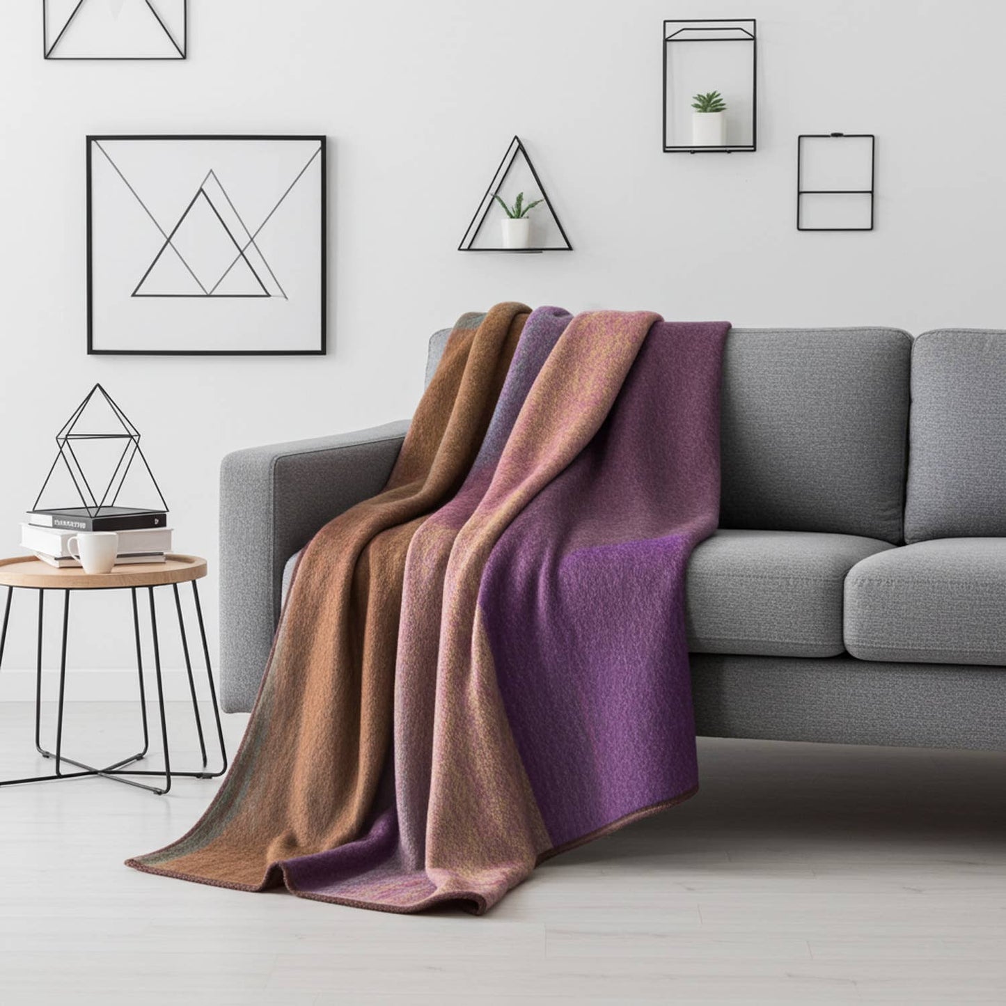 Alpaca Throw in Kaleidoscope from Shupaca Alpaca