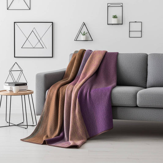 Alpaca Throw in Kaleidoscope from Shupaca Alpaca