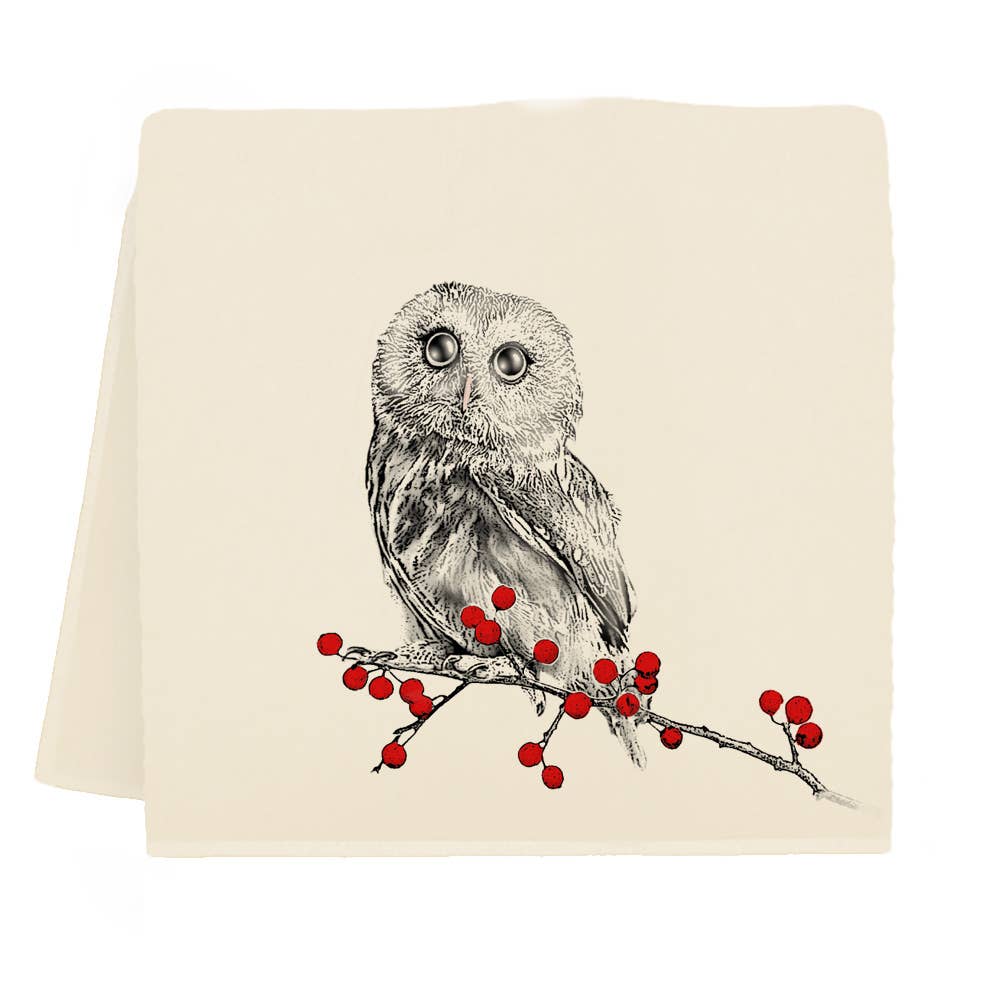 Winter Owl Tea Towel from Eric and Christopher