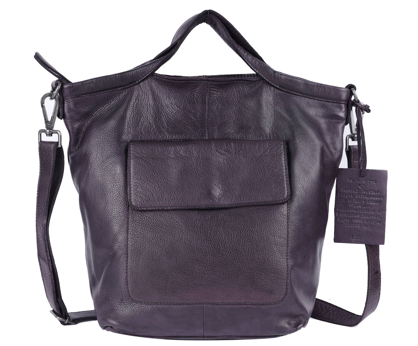 Bianca Handcrafted Leather Tote/Crossbody Bag by Latico Leathers - Maine Yarn & Fiber Supply