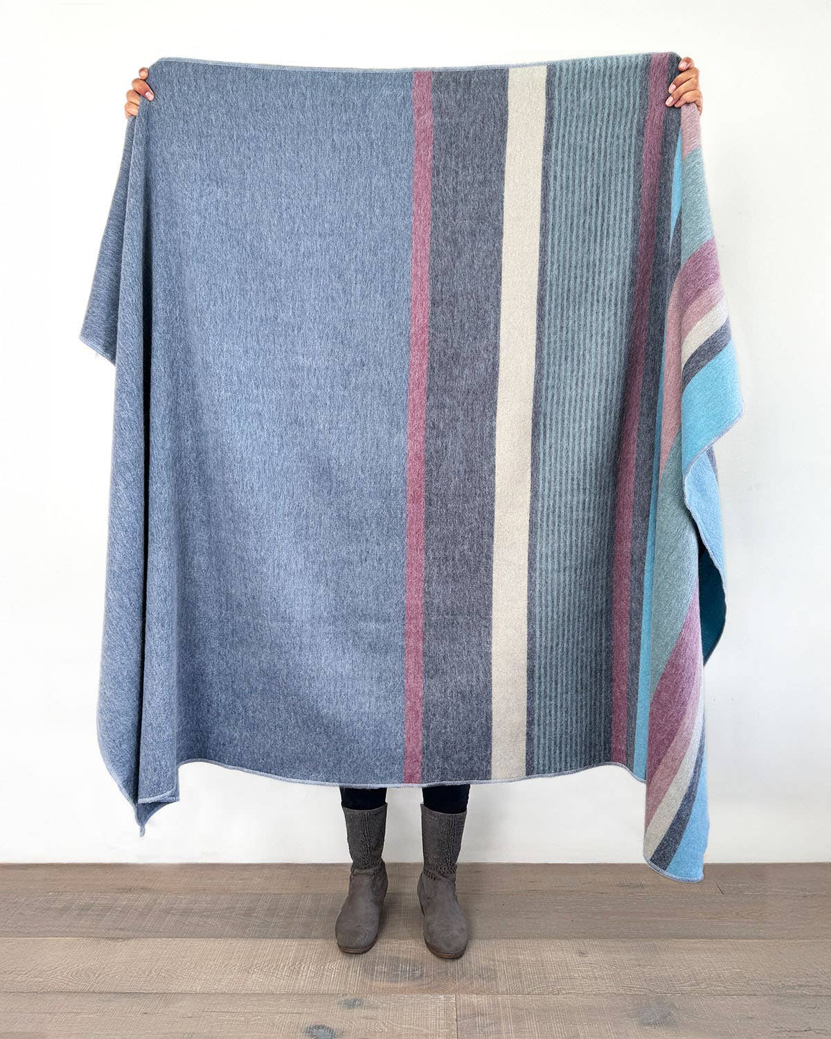 Alpaca Throw in Blue Bird from Shupaca Alpaca
