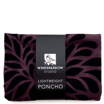 Chrysanthemum Poncho (black ink) by Windsparrow Studio