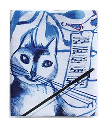 Whisker Violin Tea Towel by Artiphany