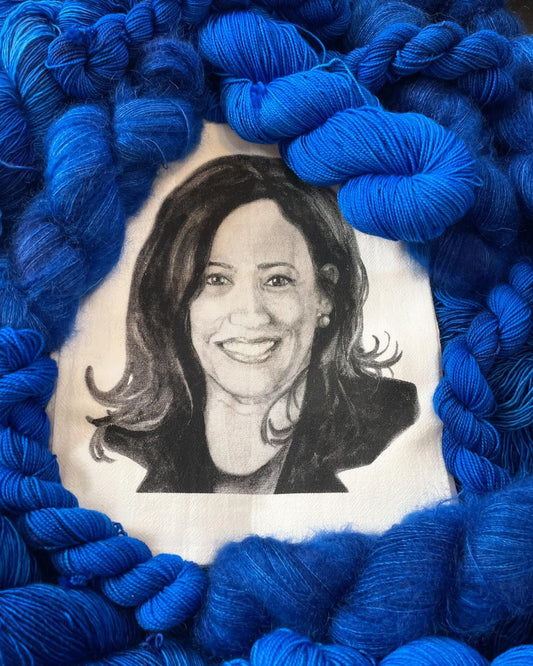 Kamala Harris - Flour Sack Tea Towel by Jennie Blue