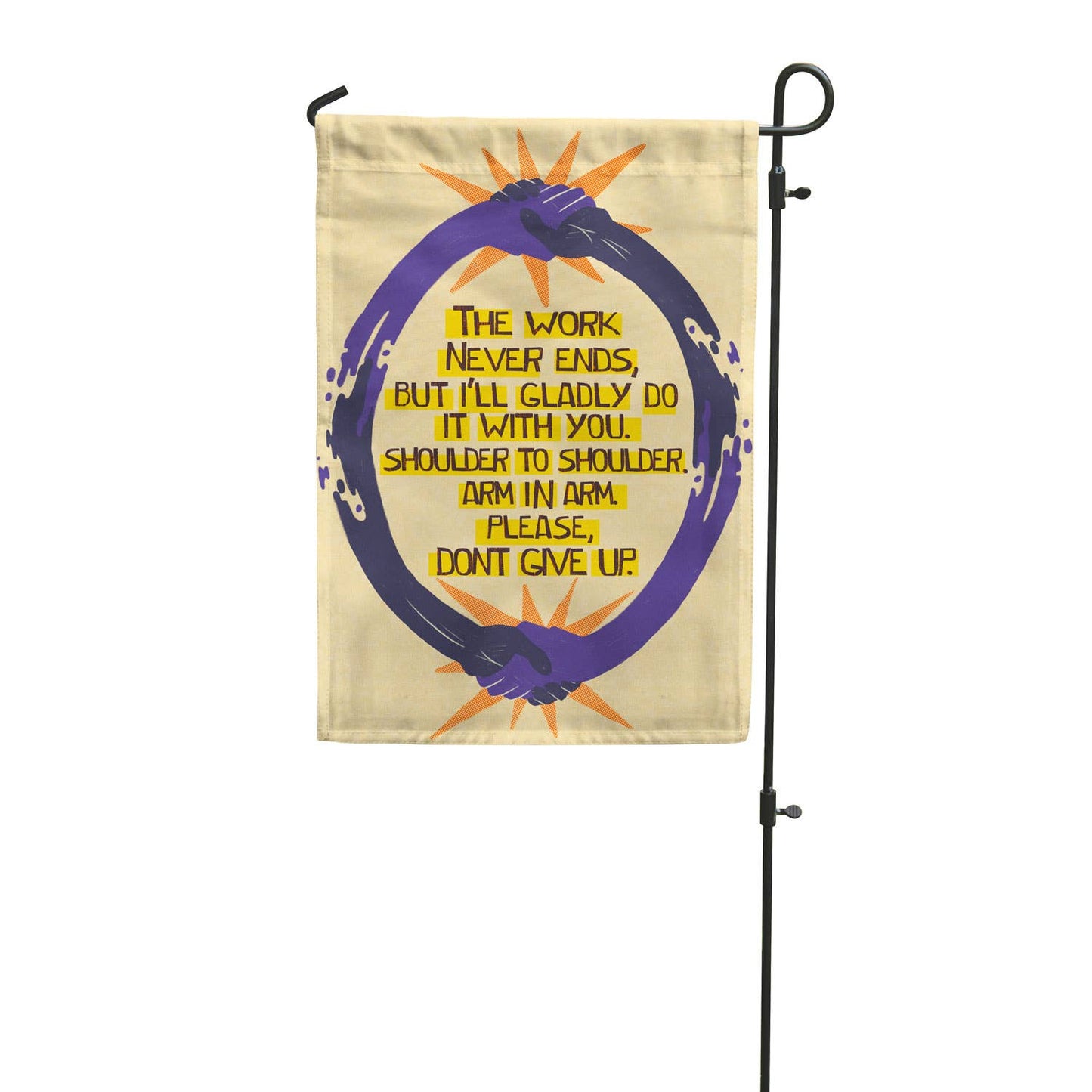 Don't Give Up Garden Flag from Flags For Good