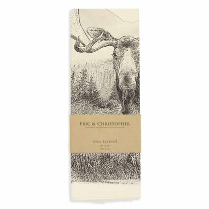 American Woodland Collective Moose Tea Towel from Eric and Christopher