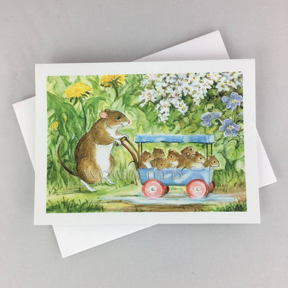 New Babies Walk - Greeting Card by Woodfield Press