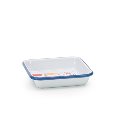 Scissors Small Square Tray (Lisa Congdon x CCH) Enamelware by Crow Canyon Home - Maine Yarn & Fiber Supply