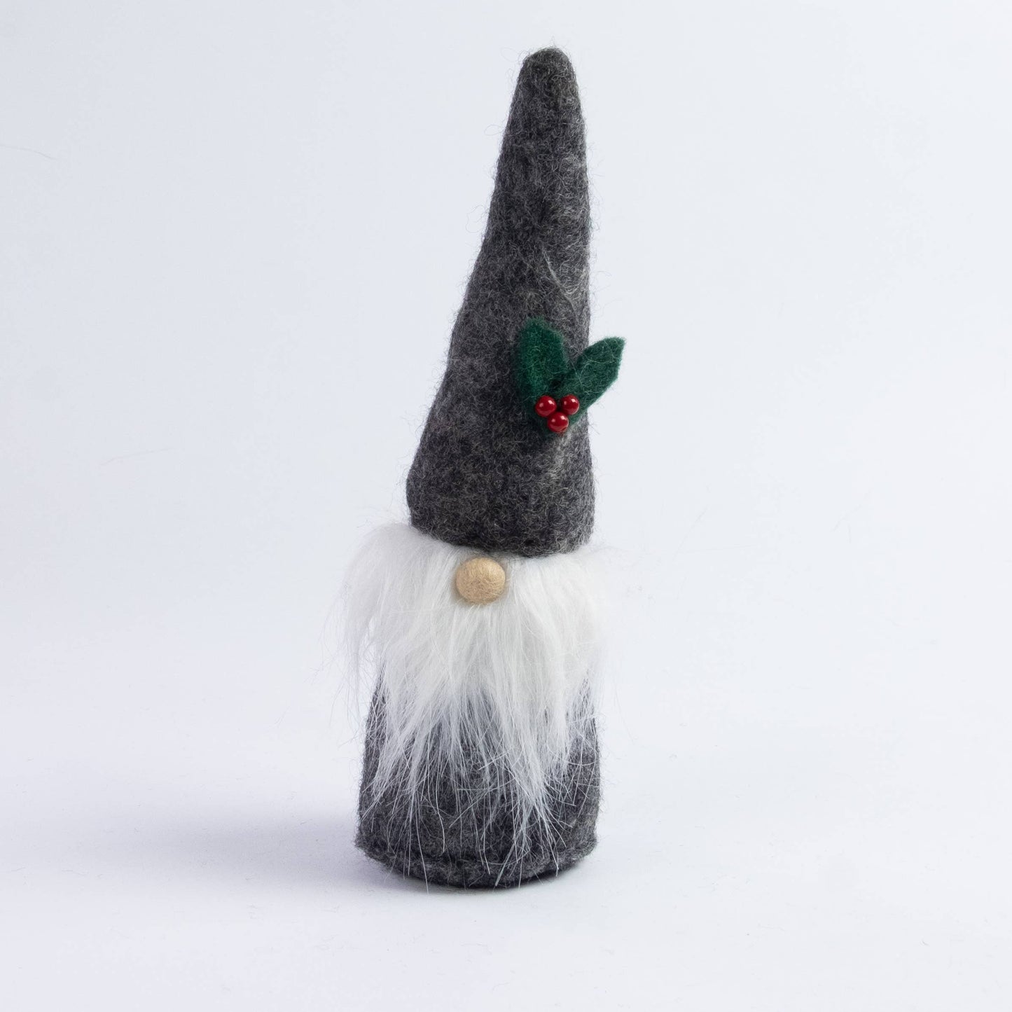 Felt Grey Gnome Christmas Decor from The Winding Road