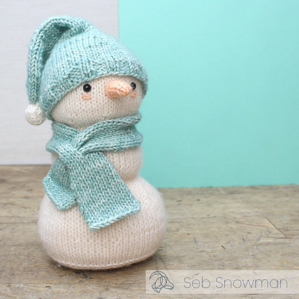 Seb Snowman Knitting Kit from Hardicraft