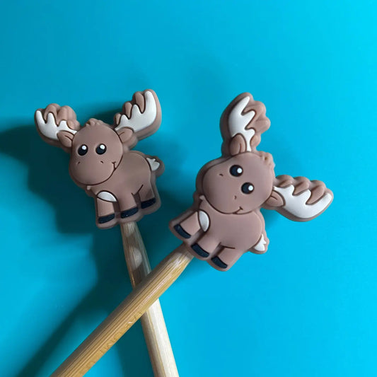 Winter Moose Stitch Stoppers from Comma Craft Co