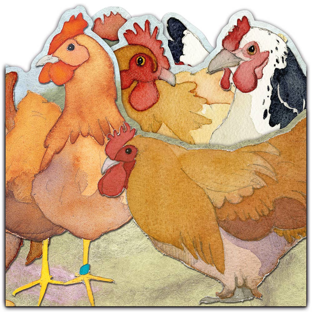 Hen Party, Two Fold Greeting Card from Emma Ball