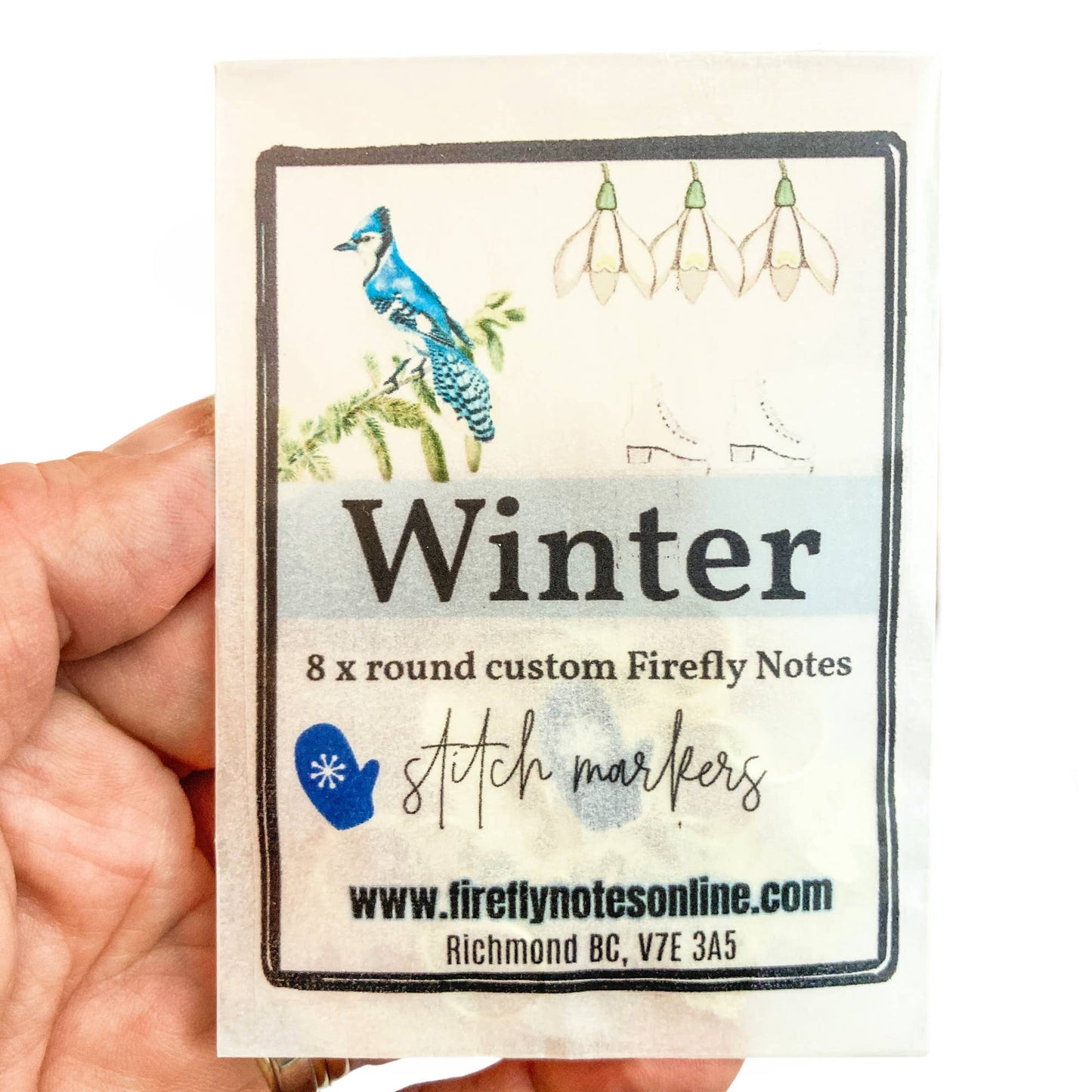 Winter Stitch Marker Pack from Firefly Notes