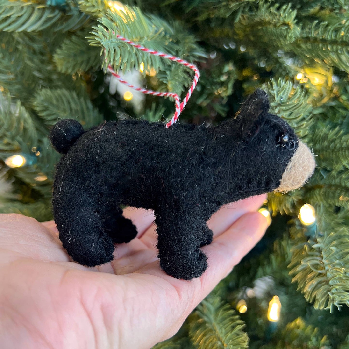 Black Bear Felt Wool Wool Ornament from Ornaments 4 Orphans