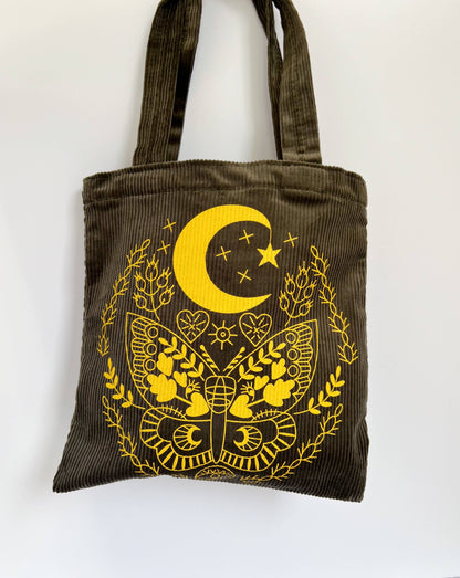 Lunar Moth Tote Bag by Rikrack