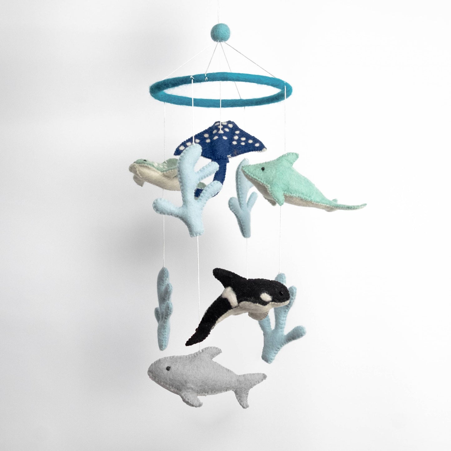 Sea Life Felt Baby Mobile by The Winding Road