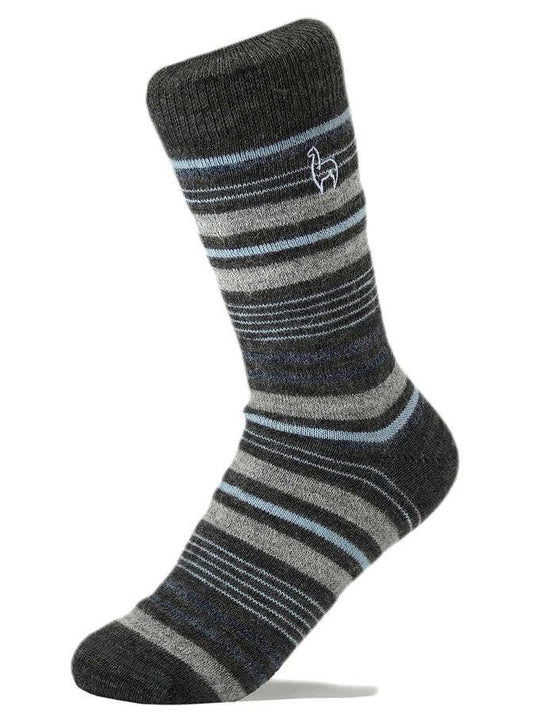 Stripe Azul Alpaca Socks by Shupaca Alpaca