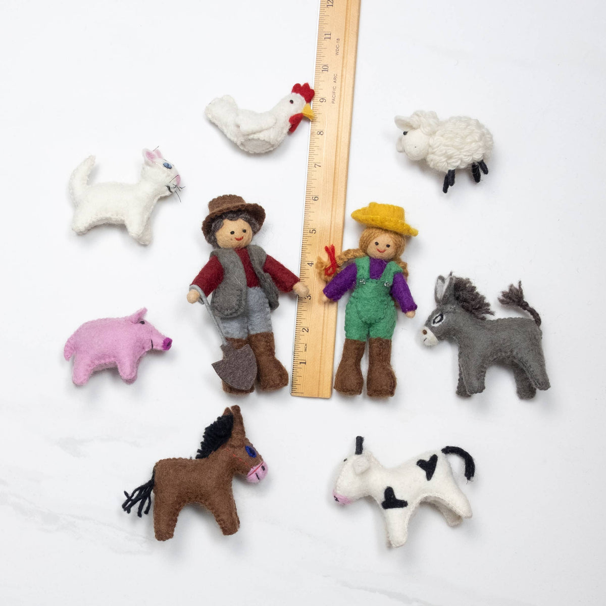 Red Barn Farmhouse Set with Dolls from The Winding Road