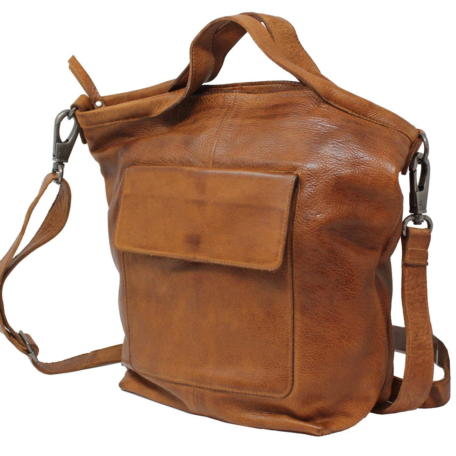 Bianca Handcrafted Leather Tote/Crossbody Bag by Latico Leathers - Maine Yarn & Fiber Supply