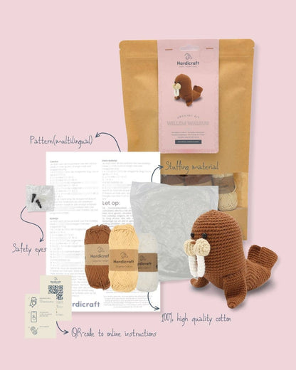 Willem Walrus Crochet Kit from Hardicraft