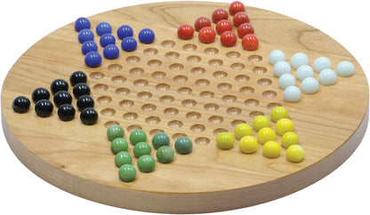 Cherry Wood Chinese Checkers by Maple Landmark