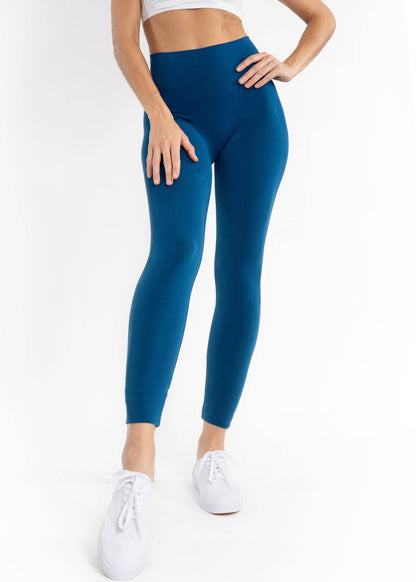 High-Waist Full Length Leggings by Elietian