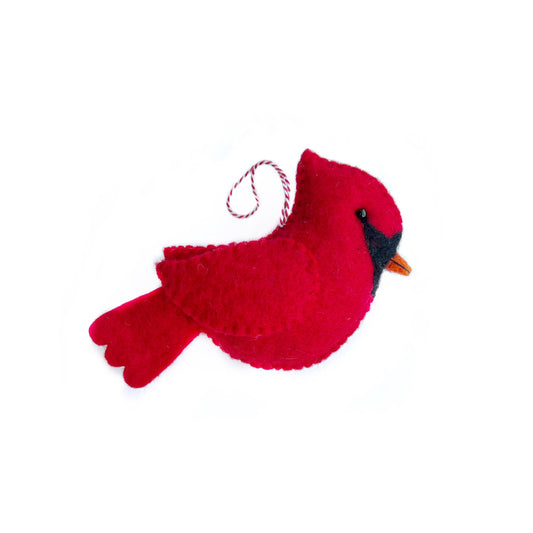 Large Cardinal Felt Wool Ornament from Ornaments 4 Orphans