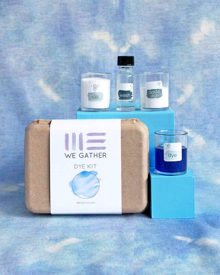 Delphinium Blue Shibori Dyeing Kit by WE GATHER