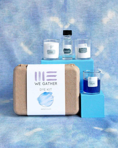 Delphinium Blue Shibori Dyeing Kit by WE GATHER