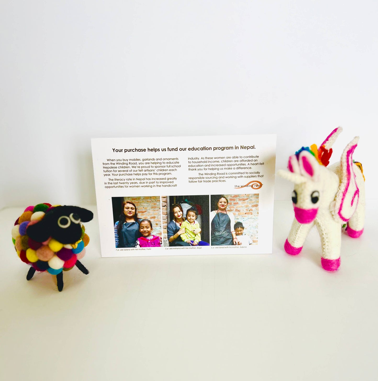 Multicolor Love Hearts Garland by The Winding Road - Maine Yarn & Fiber Supply