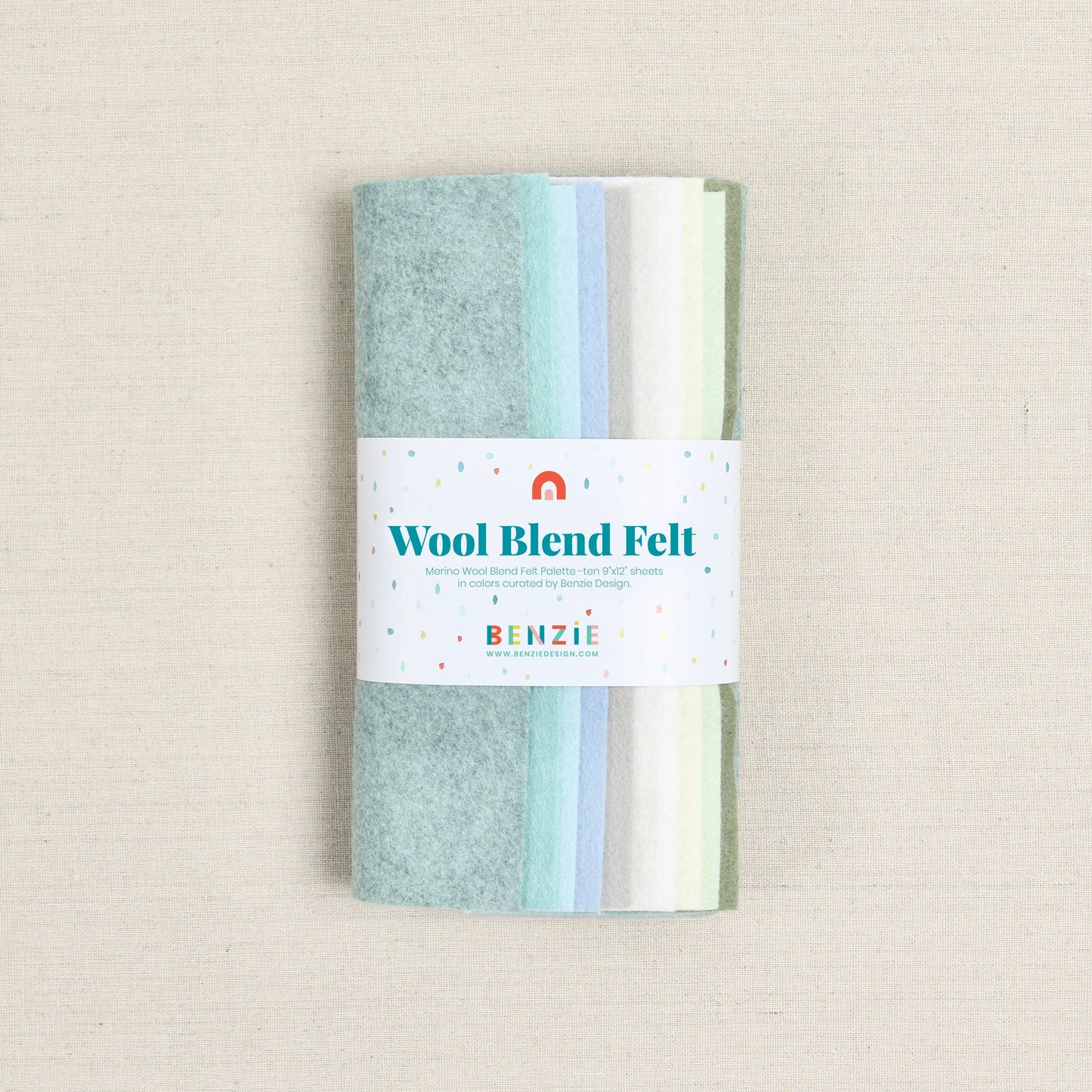 Wool Felt Sheets by Benzie Design: First Frost