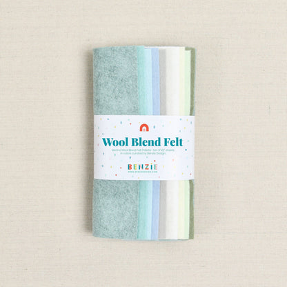 Wool Felt Sheets by Benzie Design: First Frost