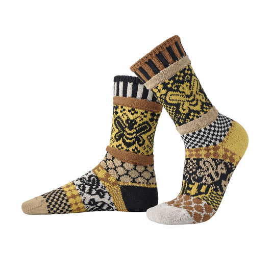 Honey Bee Cotton Crew Sock by Solmate