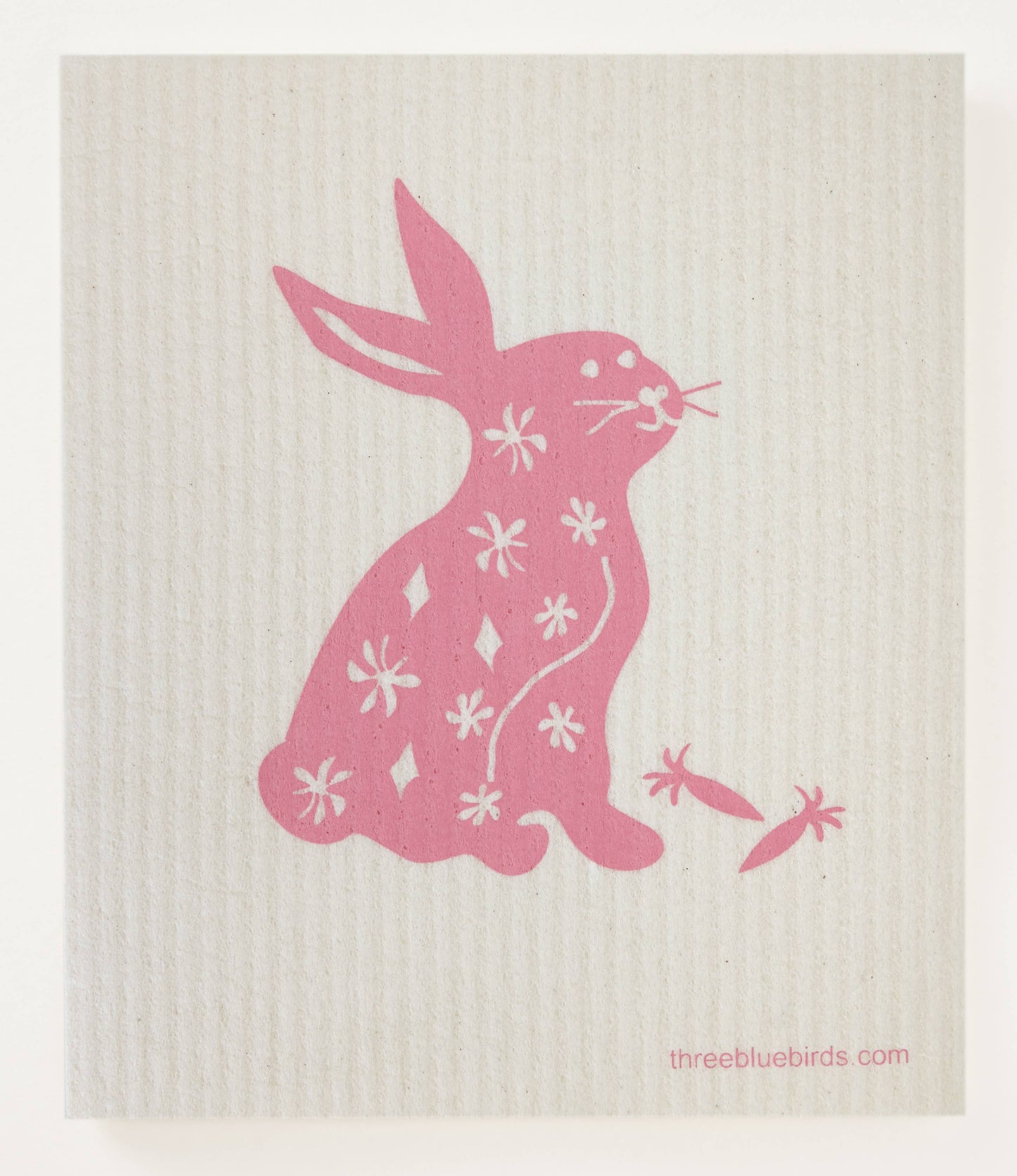 Happy Hare - Swedish Dishcloths by Three Blue Birds