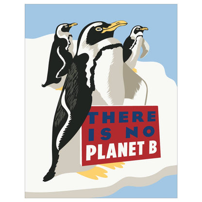 There Is No Planet B Penguins Magnet by Fridgedoor