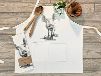 Piglet 3 Tea Towel from Eric and Christopher - Maine Yarn & Fiber Supply