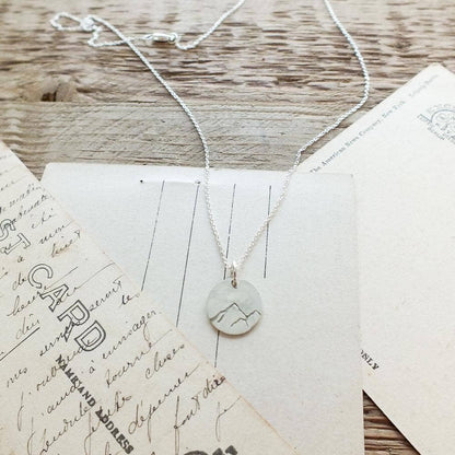 Mountains Are Calling Sterling Silver Necklace by Becoming Jewelry