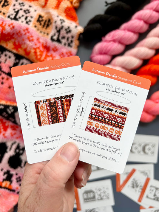 Autumn Doodle Card Deck by Pacific Knit Co.
