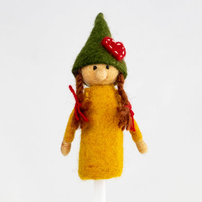 Gnome Felt Finger Puppets by The Winding Road - Maine Yarn & Fiber Supply