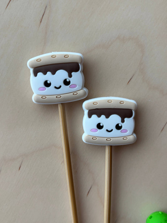 S’Mores Stitch Stoppers from Comma Craft Co - Maine Yarn & Fiber Supply