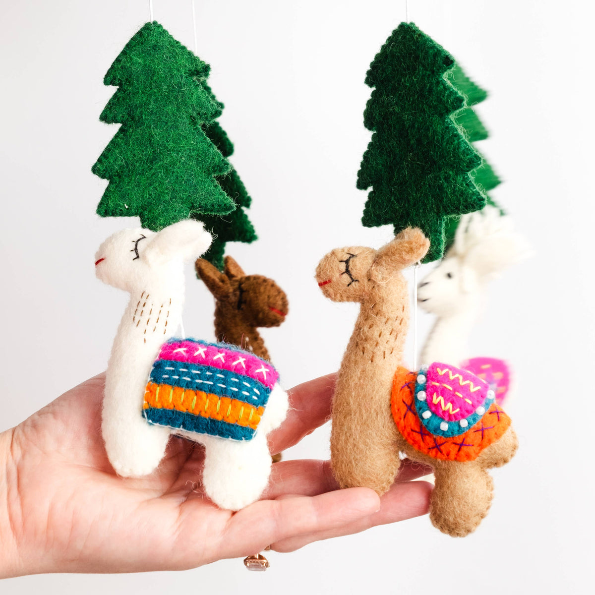 Llama Baby Mobile from The Winding Road