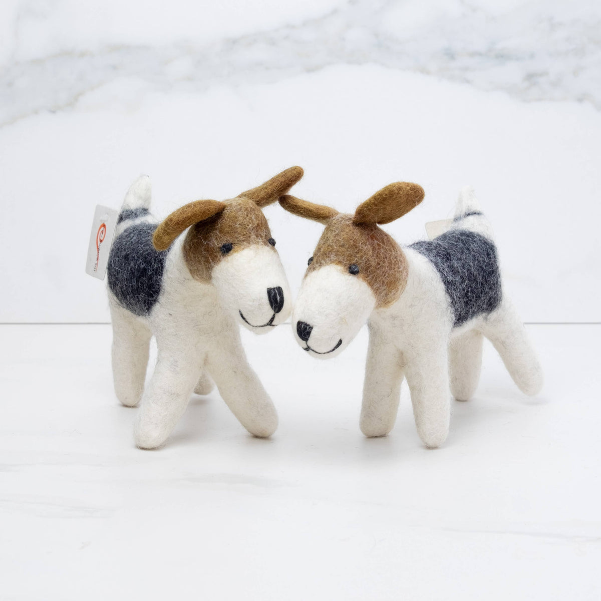 Small Jack Russell Terrier Felted Toy from The Winding Road