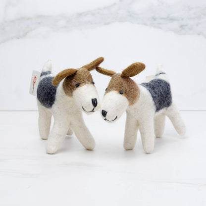 Small Jack Russell Terrier Felted Toy from The Winding Road