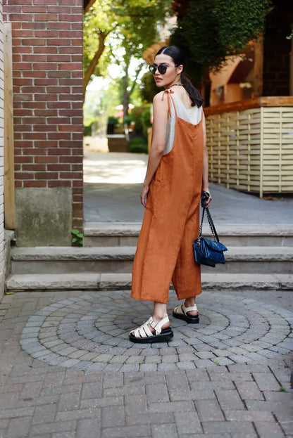 50% off The Easy Linen Jumpsuit by VIKOLINO