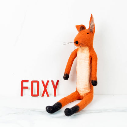 Felted Large Fox Toy from The Winding Road - Maine Yarn & Fiber Supply