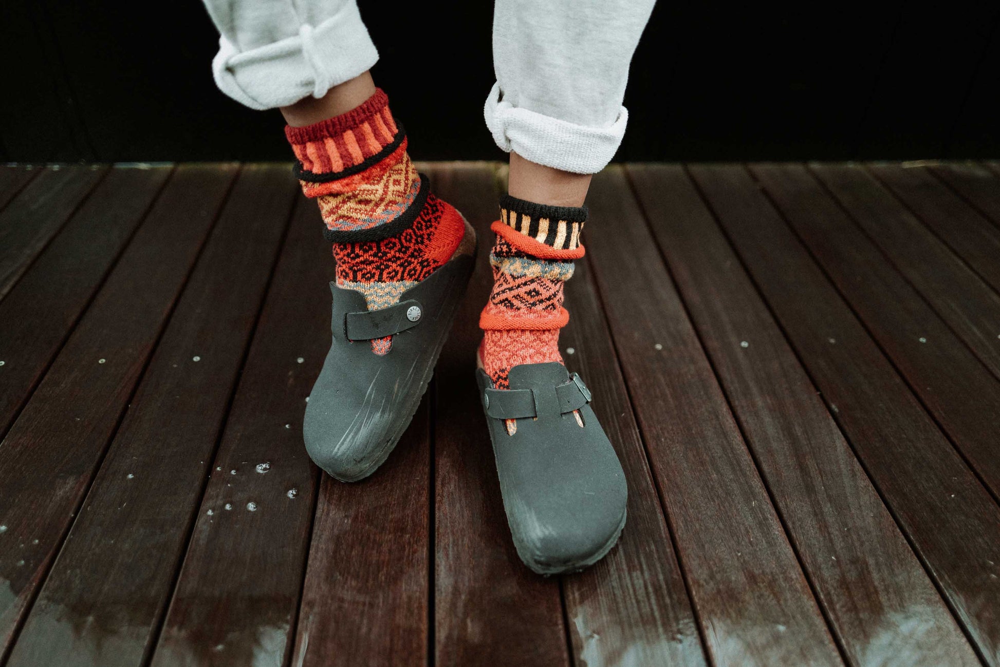 Save 20% - Fire Cotton Crew Socks by Solmate Socks - Maine Yarn & Fiber Supply
