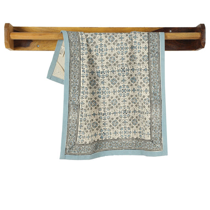 Lily River - Block Printed Fair Trade Cotton Kitchen Towel from Sustainable Threads - Maine Yarn & Fiber Supply